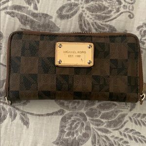 Michael Kors checkered wallet